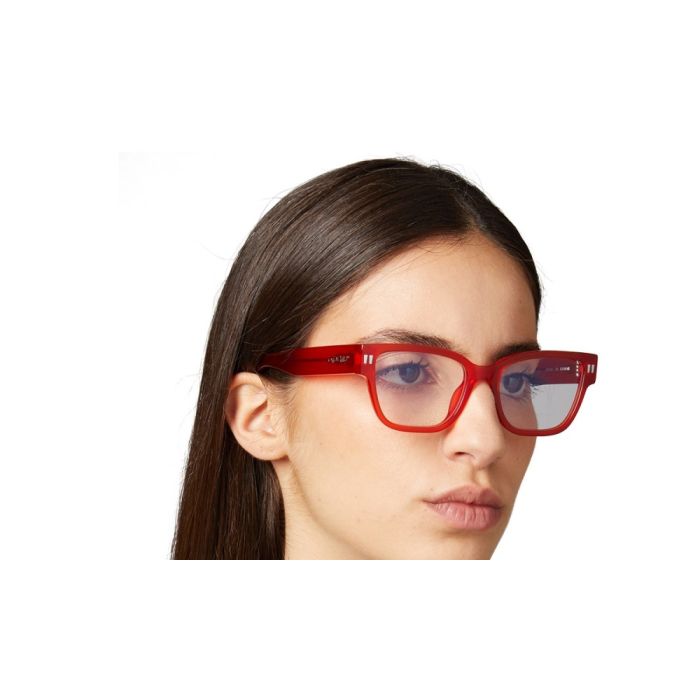Off White Style 56 Sunglasses Cat. 0 Red Blue Bloc
